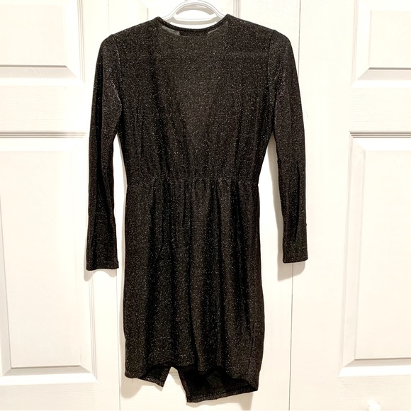 DYNAMITE Shiny Black Dress - Picture 3 of 9